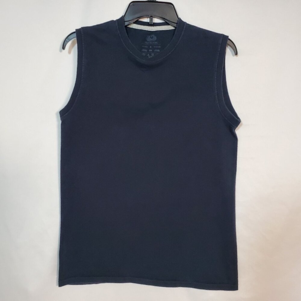 Fruit of the Loom Men's Sleeveless Black Muscle Shirt Size Small